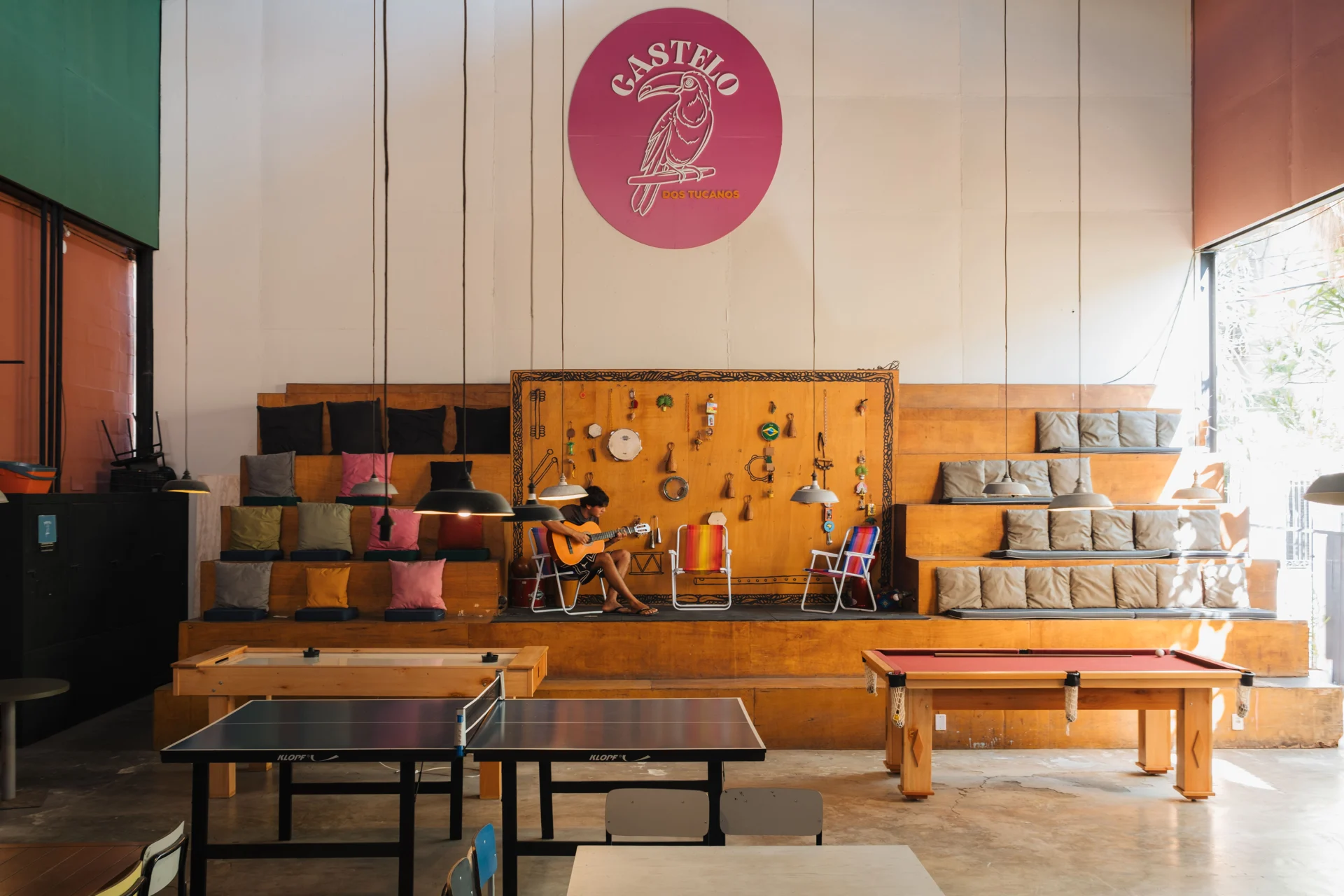 The Casa’s spacious common area