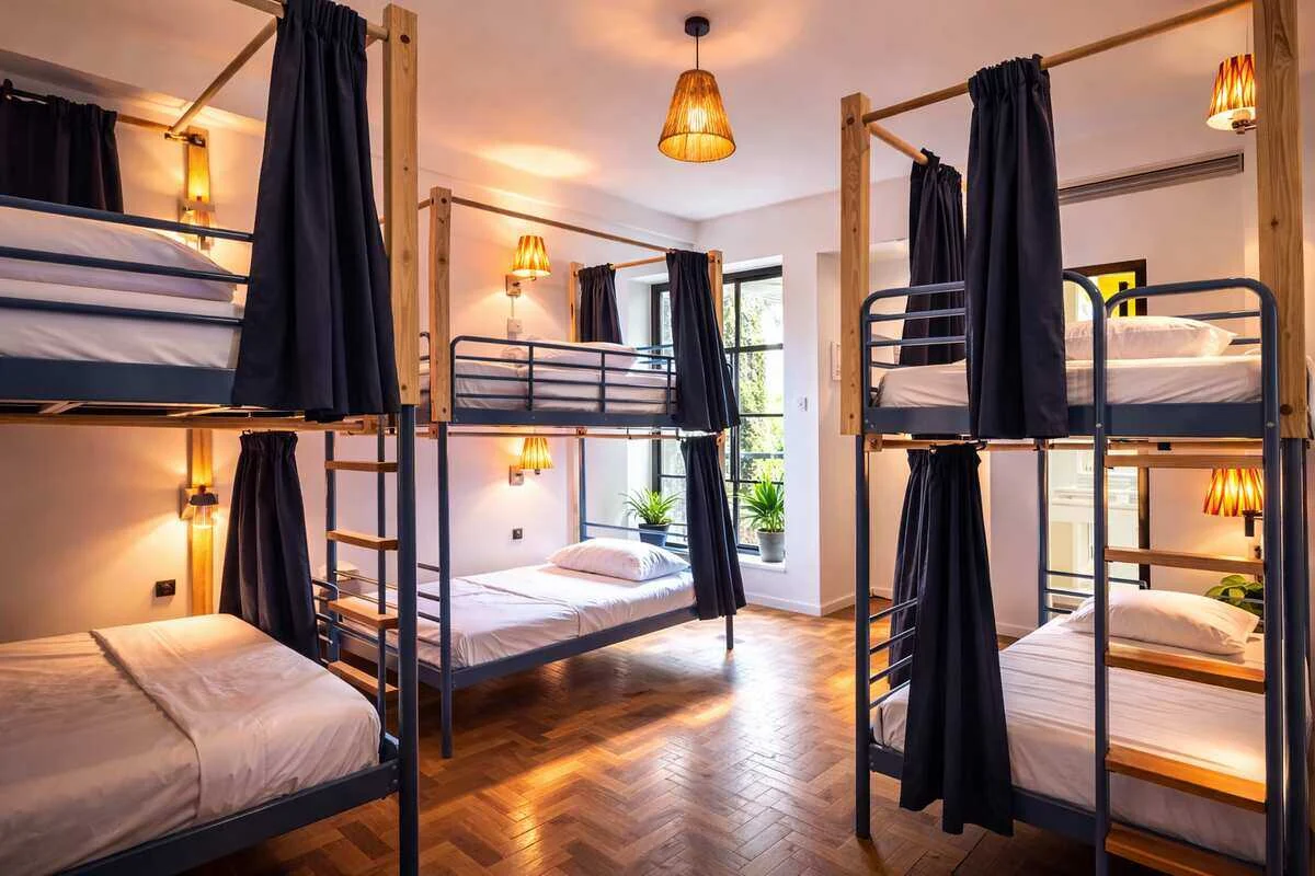 The six-bed dorm at the Casa