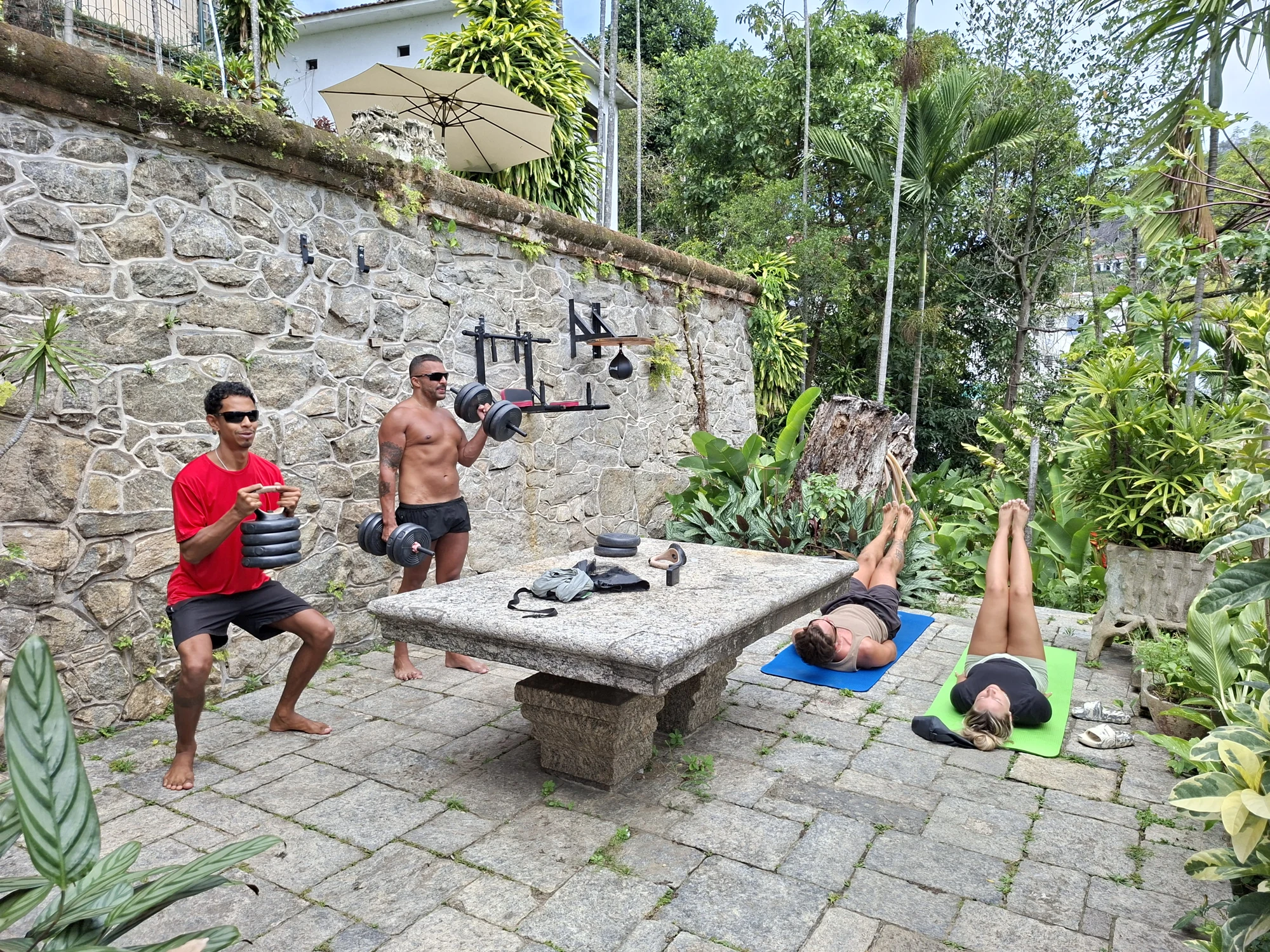 Moving in the open air