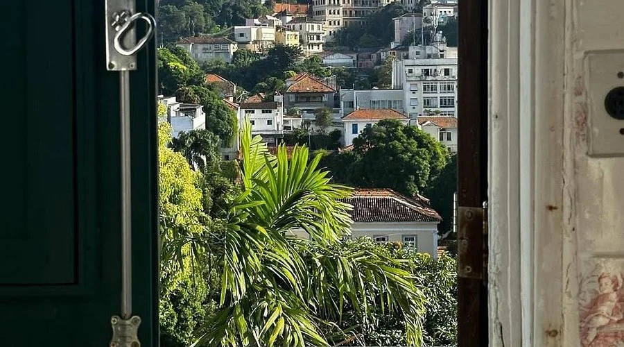 The neighbourhood through an open window